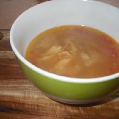 sopa de ajo mexicana (soupe à l'ail mexicain)