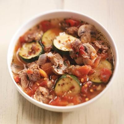 soupe de légumes saucisse facile