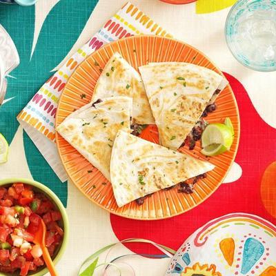 quesadillas aux haricots noirs