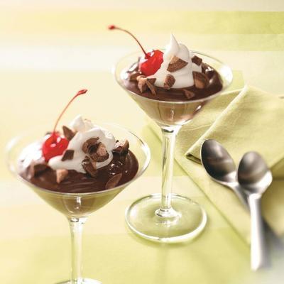 double chocolat malt dessert