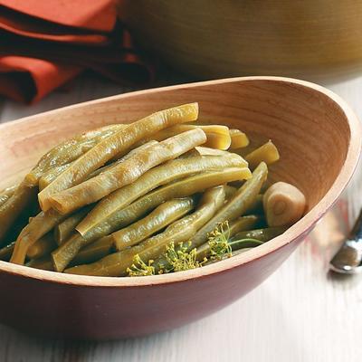 haricots verts épicés à l'aneth