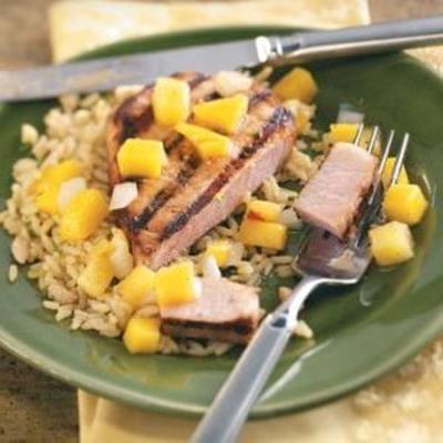 côtelettes de porc aux agrumes d'été