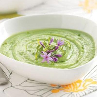 soupe aux pois de printemps