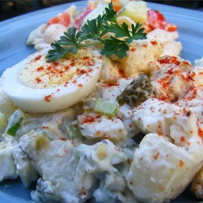 bonne vieille salade de pommes de terre de ma mère