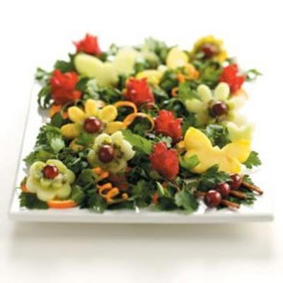 jardin de fleurs de fruits