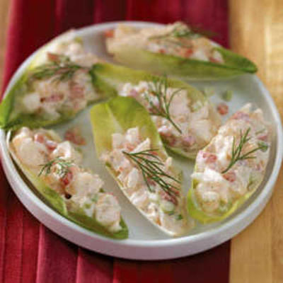 salade de crevettes sur l'endive