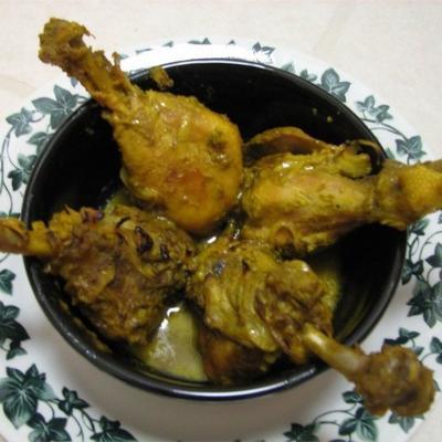 poulet indien épicé au masala vert