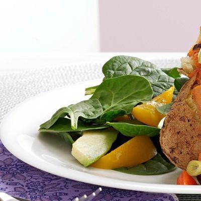 salade d'épinards aux abricots
