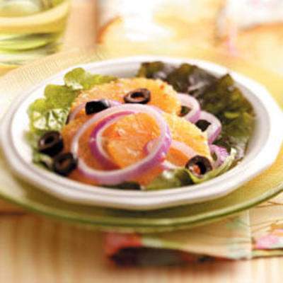 salade d'olive à l'orange