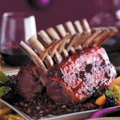 carré d'agneau glacé au miel