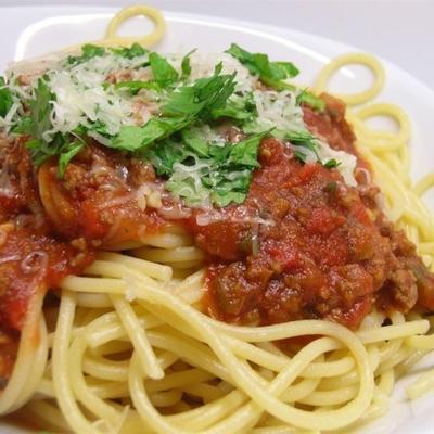 sauce à spaghetti au boeuf haché