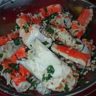 cuisses de crabe marinées