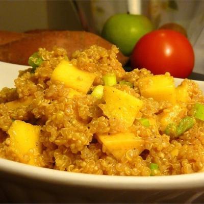salade de quinoa au cari à la mangue
