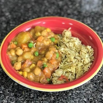 curry végétalien épicé