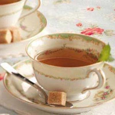 thé à la menthe et à la lavande