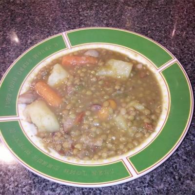 sopa de lentejas (soupe andalouse aux lentilles)