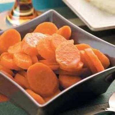 pièces de carottes glacées épicées