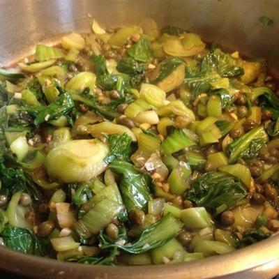 vinaigre balsamique et gingembre bok choy