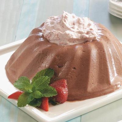 crème bavaroise fraise-chocolat