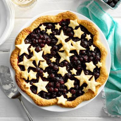 tarte myrtille-groseille