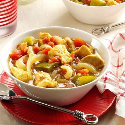 poulet au curry aigre-doux