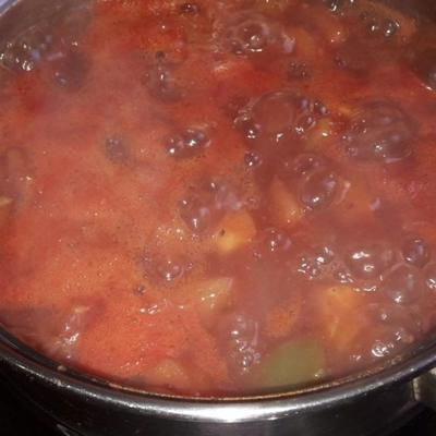 salsa de tomates cuites douces et douces