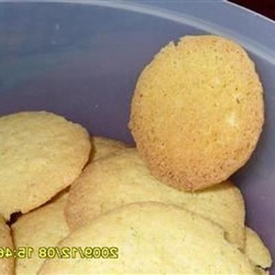 biscuits à la noix de coco de semoule de maïs