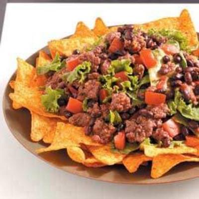 salade de taco aux haricots noirs