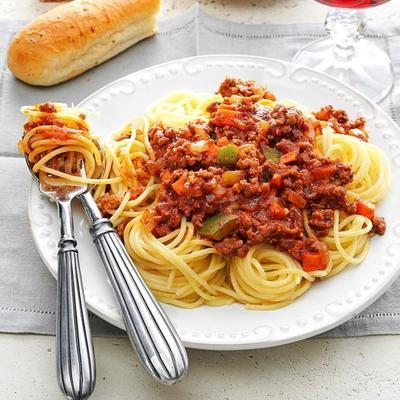 sauce à la viande à cuisson lente pour spaghettis
