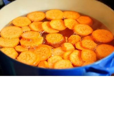 patate douce cuite au sirop de gingembre