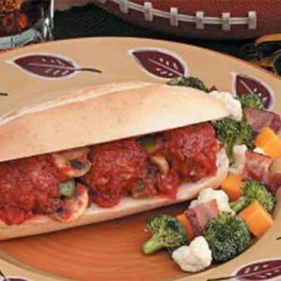 sandwichs aux boulettes de viande italiennes