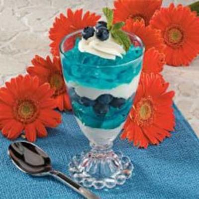 parfaits bleu glacé