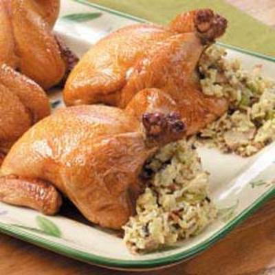 poules de cornouailles farcies