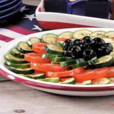 salade de courgettes aux tomates