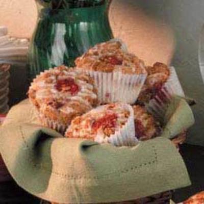 muffins streusel à la framboise