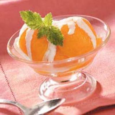 sorbet glacé à l'abricot