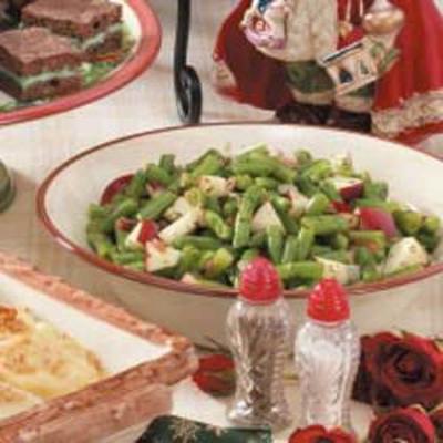 haricots verts pomme-bacon