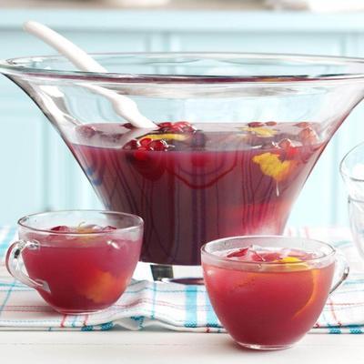 punch aux fruits de canneberge