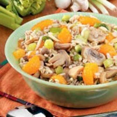 salade d'orge à la mandarine