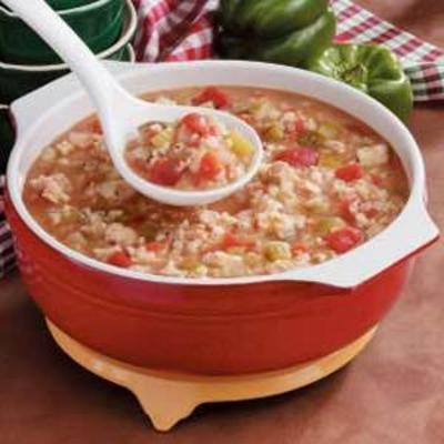 soupe tomate poulet riz