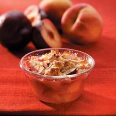 nectarine croquante aux amandes