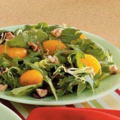 salade verte à la mandarine