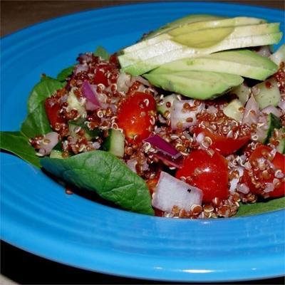 salade de quinoa rouge et d'avocat