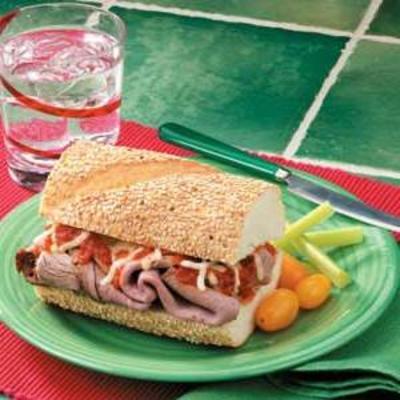 sandwichs au bœuf mozzarella