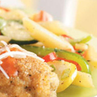 pâtes au jardin d'été