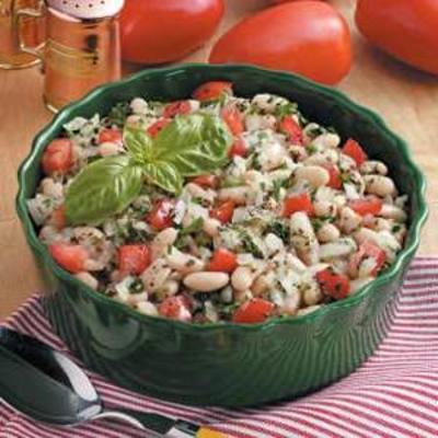 salade de haricots tomates