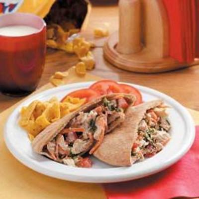 pita au poulet au fromage bleu