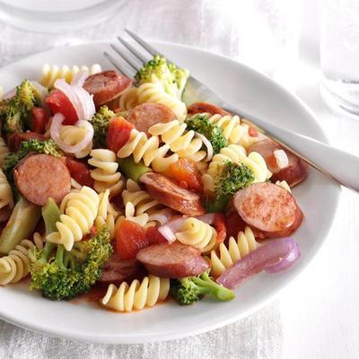 brocoli saucisse mijoter