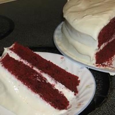 Gâteau velours rouge à teneur réduite en cholestérol