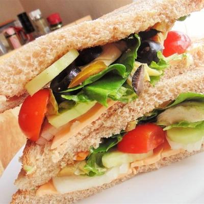 sandwich végétarien épicé